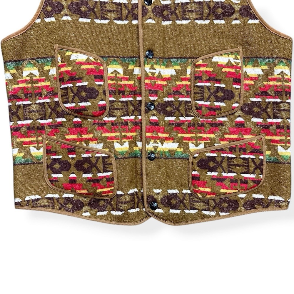 RRL Polo Ralph Lauren Native Beacon Pile Vest Fleece Lined‎ Southwest Men's XL * - Picture 5 of 16